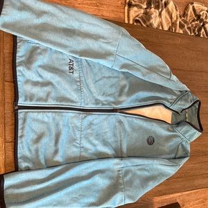 AT&T zip up athletic sweat shirt